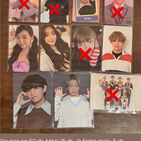 pc photocard bts jungkook taehyung soodam who dis secret number official album