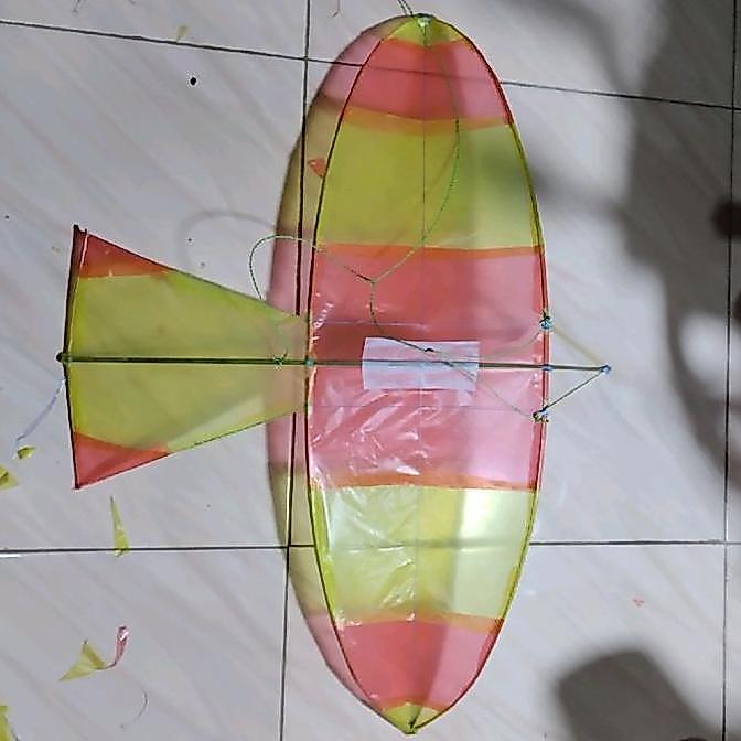 Mainan Anak Layang-Layang Gapangan Bambu dengan Sayap 70cm