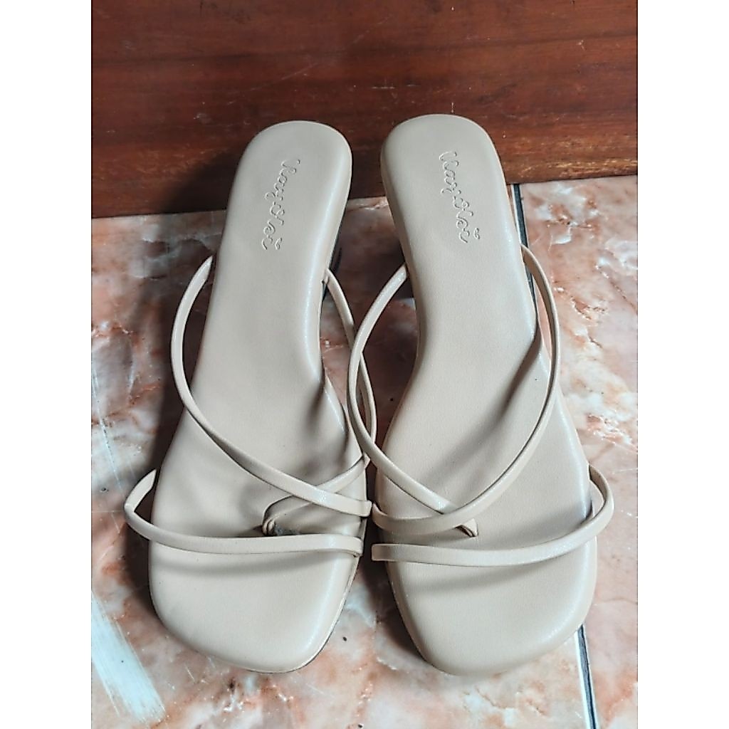 Heels tali coklat hak 3cm