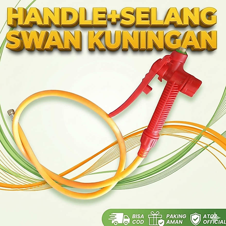 Paket Selang Stop Kran Swan Tangki Semprot Hama Swan Pencetan Gagang Stop Kran Swan