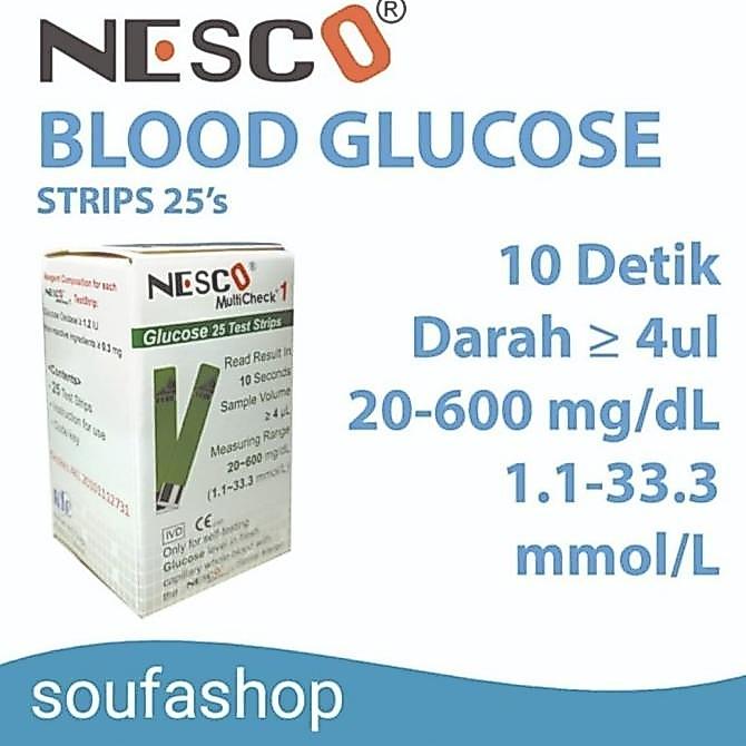 Termurah Strip Nesco Gula darah Stik Nesco / Nesco / nesco Strip / Uric Acid Nesco / Glucose Nesco /