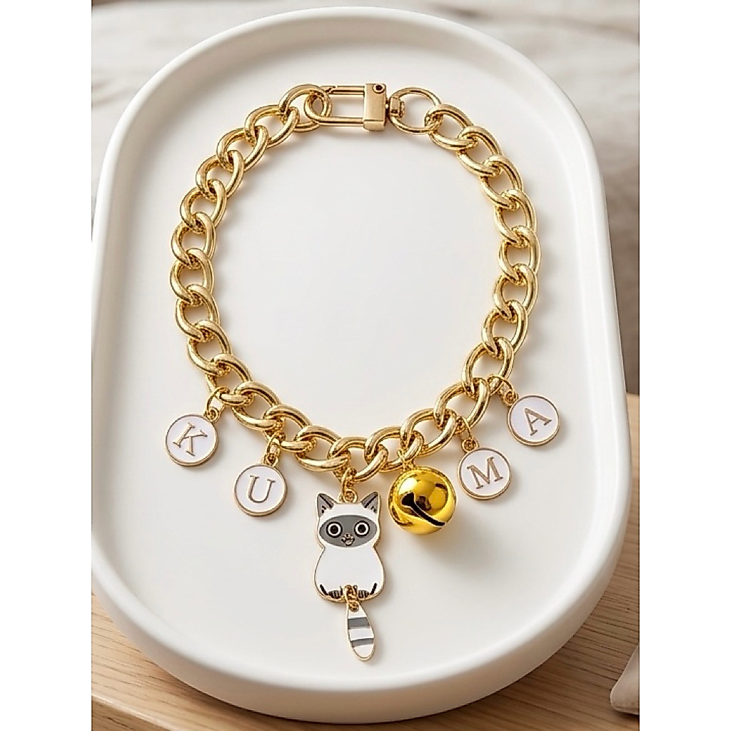 Kalung kucing, Kalung rante kucing , Kalung kucing custom nama