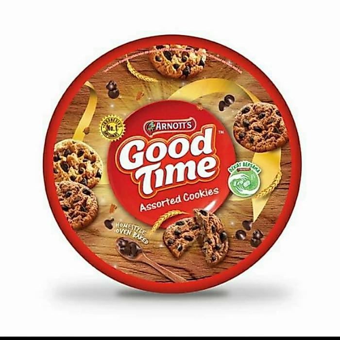 Good Time Cookies biskuit 277 gr roti kaleng kue lebaran promo murah