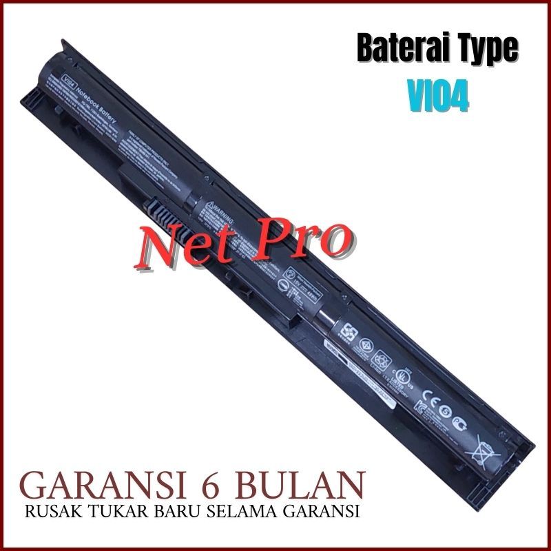 Baterai HP Pavilion 14-V039TX 14-V202TX 14-v205TX 14-V206TX VI04 -NPRO