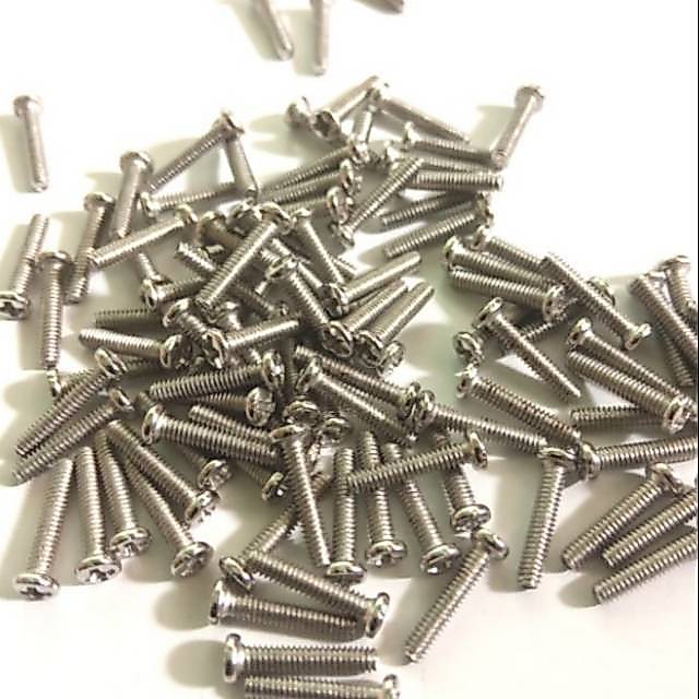 baut 2x10 / baut M2 /screw M2 panjang 10mm isi 100