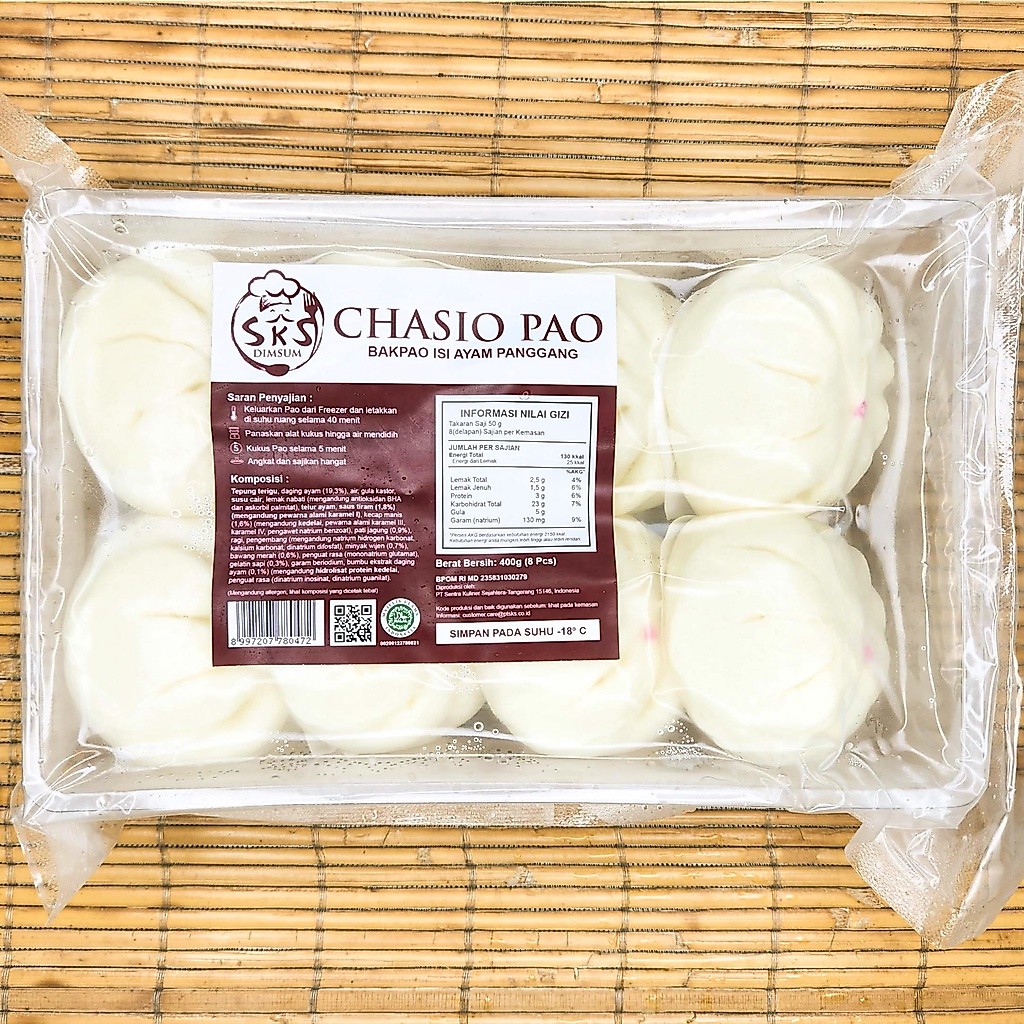 Dimsum Bakpao Ayam Panggang SKS Frozen - isi 8pcs