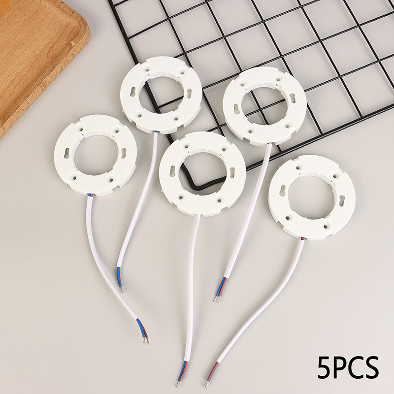 5 buah Basis Lampu GX53, Penyangga Lampu Lemari GX53, Penyangga Kabinet Anggur, Kawat Tembaga, Basis