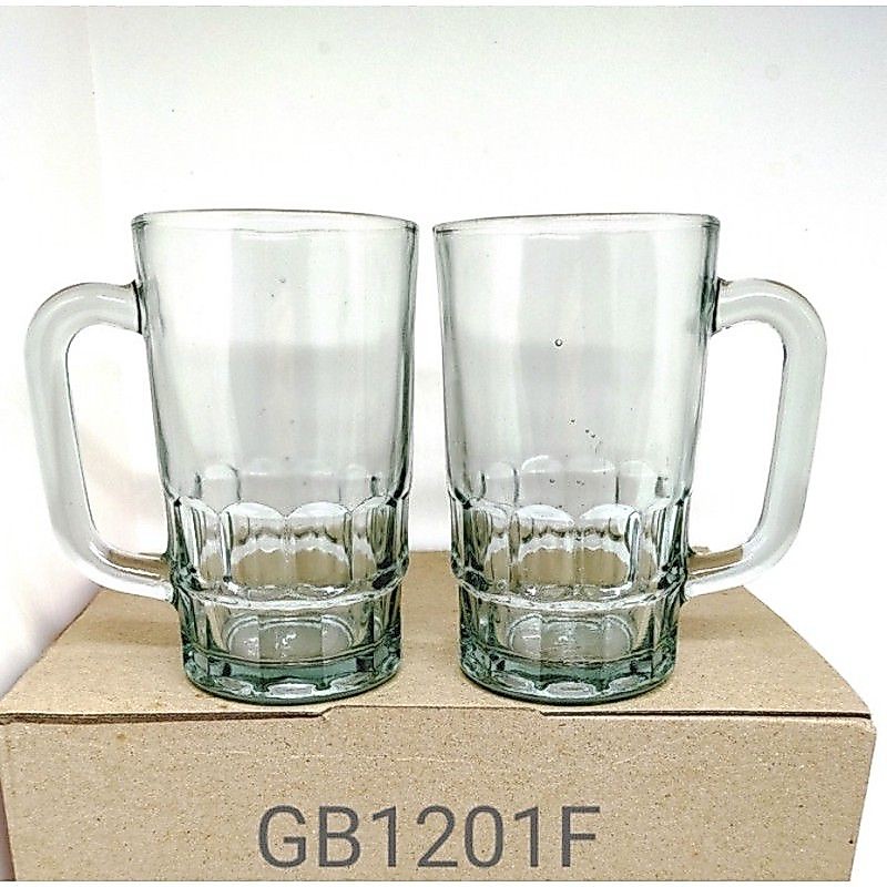 BIGSALE 1 LUSIN GELAS KACA GAGANG GELAS TEH GAGANG 325ML B20 N GELAS MIGI CENDOL ES KELAPA BISA