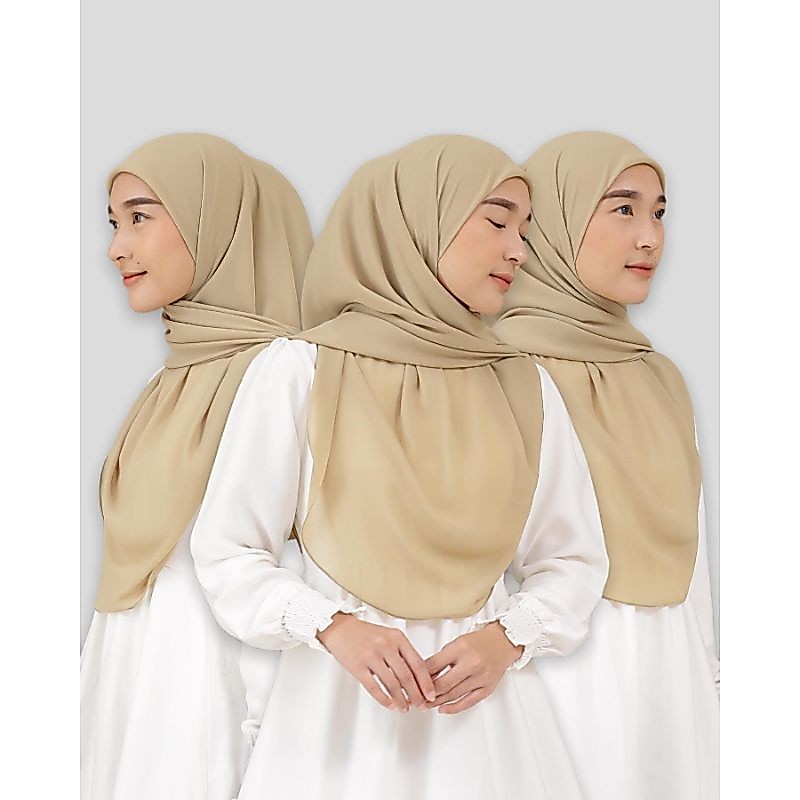 Hijab segiempat voal curve/Hijab voal malay