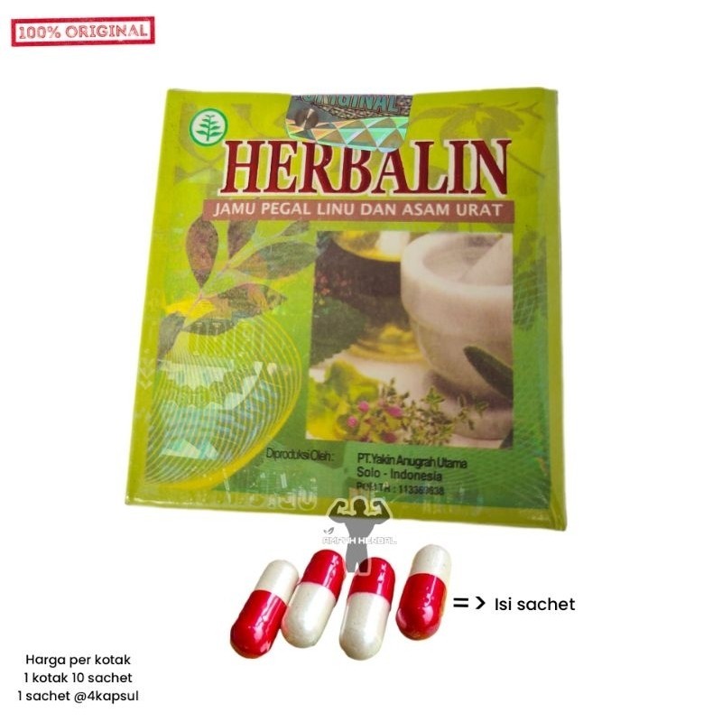 HERBALIN obat asam urat herbalin herbal original