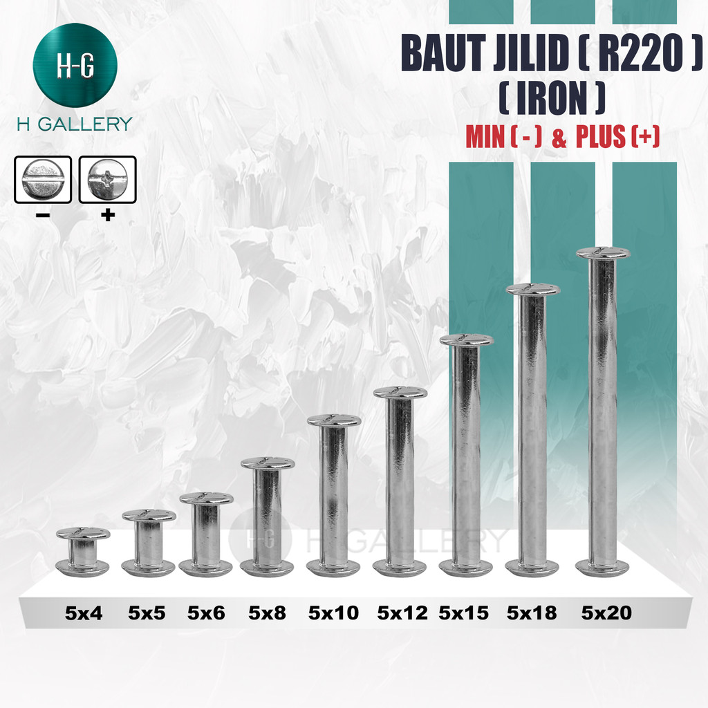 SILVER BAUT JILID BUKU BAUT BUKU / ALBUM / MENU/ SABUK 4MM 5MM 6MM 8MM 10MM 12MM 15MM 18MM 20MM 25MM