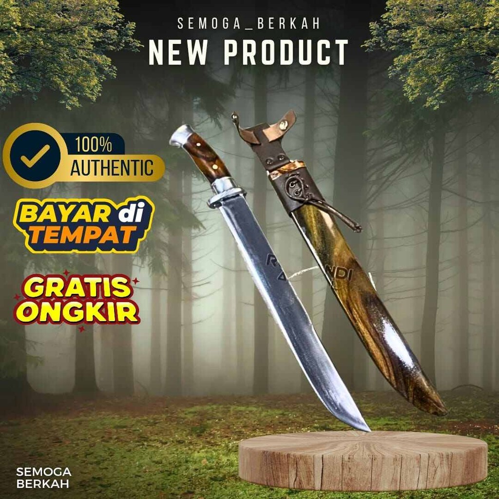 ARSENSTORE Pisau sembelih golok sembelih hewan kambing sapi siap pakai