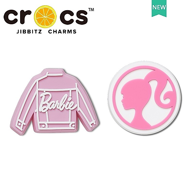 Barbie JJBXC cross Shoe Buckle Hole Shoe Accessories barbie Pink Jacket 2023 New Style Cute Decorati