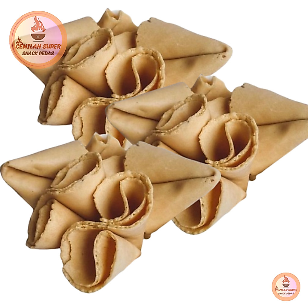 CS KUE SEMPRONG KERUCUT 250gr Kue Semprong Gulung Crepes Semprong Kiloan Kue Semprong Bangka Kue Sem