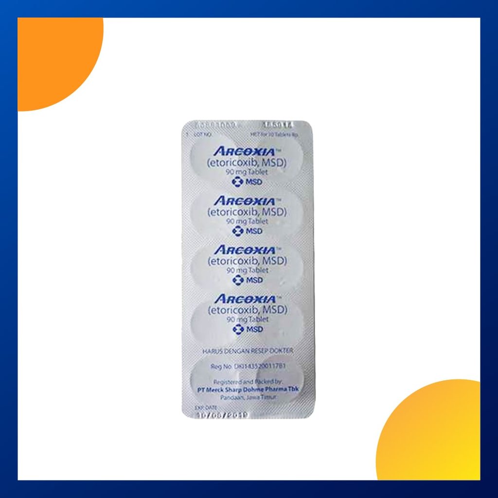 ARCOXIA 90 MG 1 BLISTER @ 10 TABLET SALUT SELAPUT