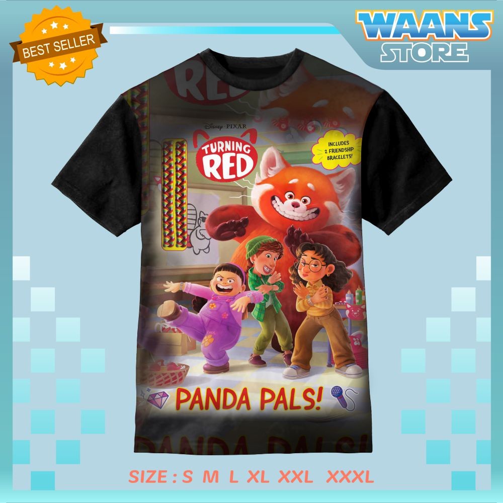 Kaos Baju Anak Disney pixar turning red panda pals