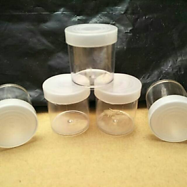 Cup/Pot Urin 10 cc/Wadah Plastik/Cream Salep/ 10-15 cc.. ml.. gr - Putih