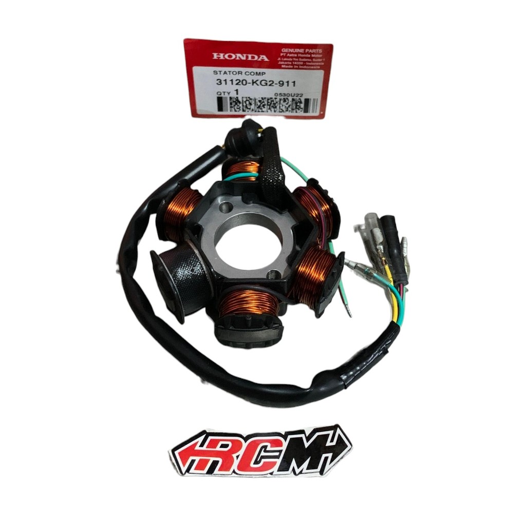 31120-KG2-911 STATOR COMP SPULL ASSY GL MAX GL PRO CDI TANPA PULSER SPUL ORI ORIGINAL HONDA AHM HGP 