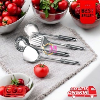 [CM] Spatula Stainless Set 4 Pcs 4404 GSF Sutil Set Utensil