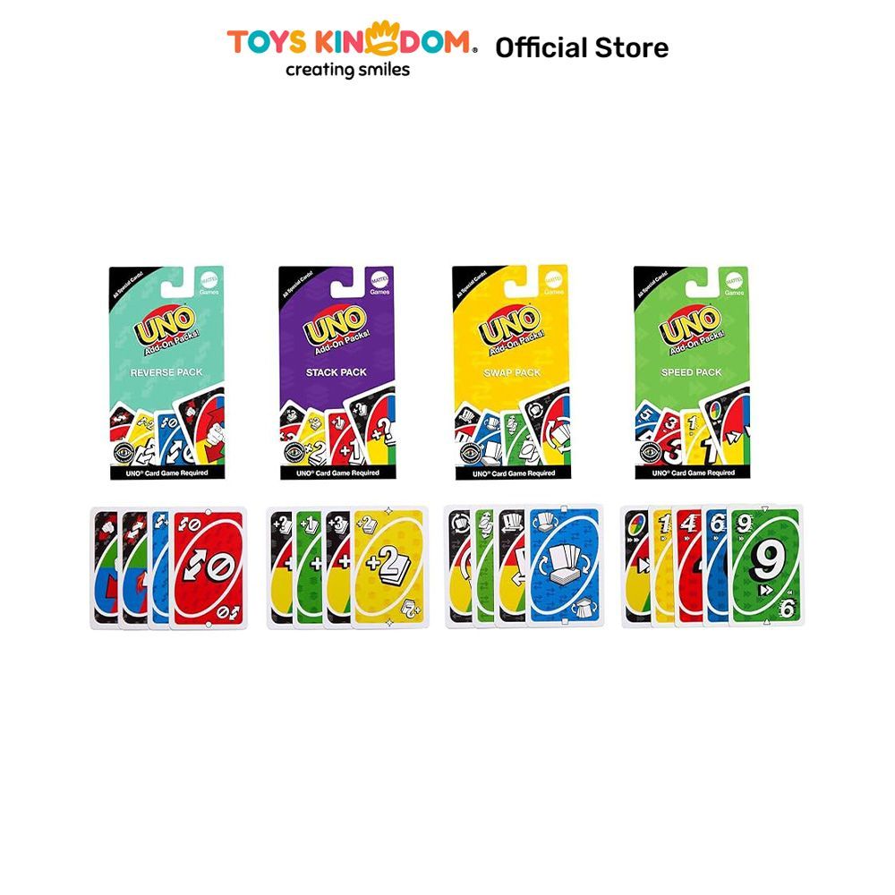 Toys Kingdom UNO Kartu Add On Packs Random Game Card Permainan Kartu Party Card Mainan Kartu