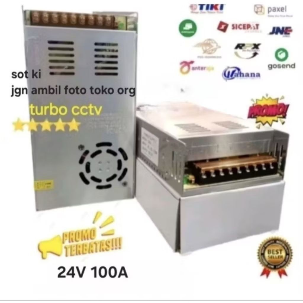 SUPPLY POWER SUPPLY SWITCHING 24V 100A TRAFO POWER SUPLY FAN/KIPAS
