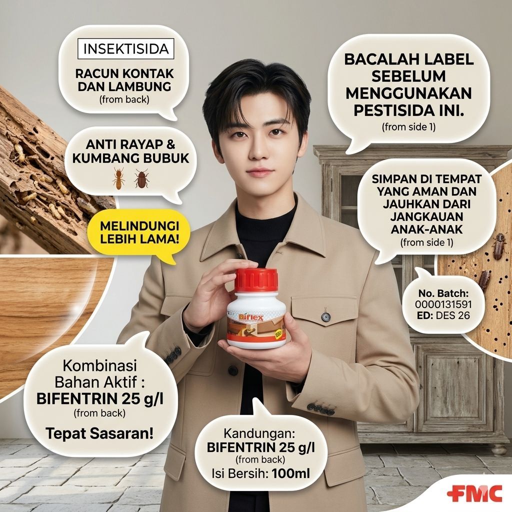 Biflex 100 ML Termitisida Anti Rayap Kumbang Bubuk Obat Kayu Ampuh Cair Perlindungan Furniture Bangu