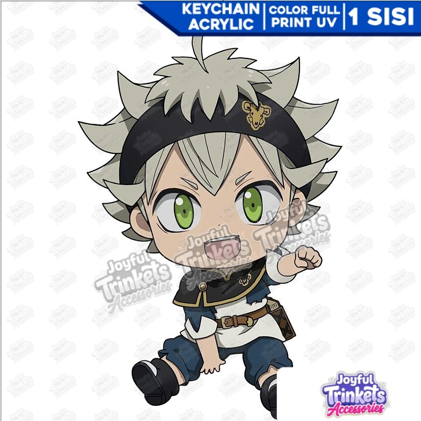 Gantungan Kunci Black Clover / Ganci Anime / Gantungan Kunci Akrilik / Key Chain / Key Chain Costum
