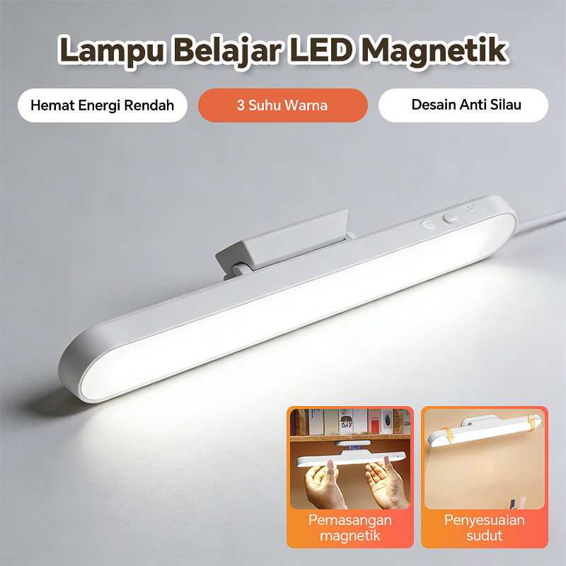 Lampu Sensor Cahaya Lampu Tempel LED Emergency Baterai Rechargable Magnetic LED Multifungsi