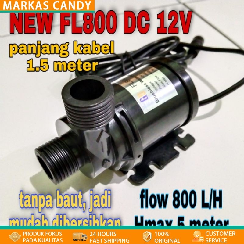 pompa air celup mini FL800 DC 12V hidroponik pompa aquarium