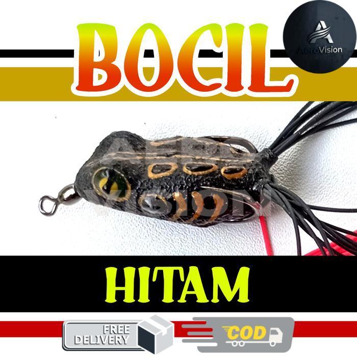Lure BOCIL skirt thailand by Abi Lure Soft Frog softfrog - Hitam