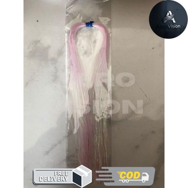 Bulu Sutra Halus Assist Hook Sutera - Pink Metalik