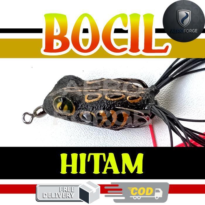 Lure BOCIL skirt thailand by Abi Lure Soft Frog softfrog - Hitam