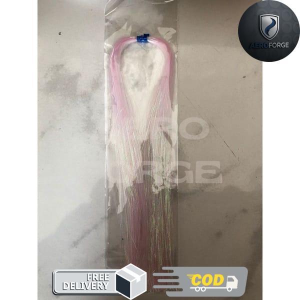 Bulu Sutra Halus Assist Hook Sutera - Pink Metalik