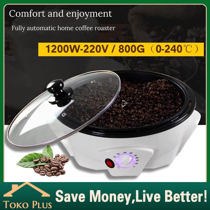 Mesin Roasting Biji Kopi Jagung Kacang Popcorn Maker 800g Mesin Penggoreng Biji Kopi Alat Sangrai Ro