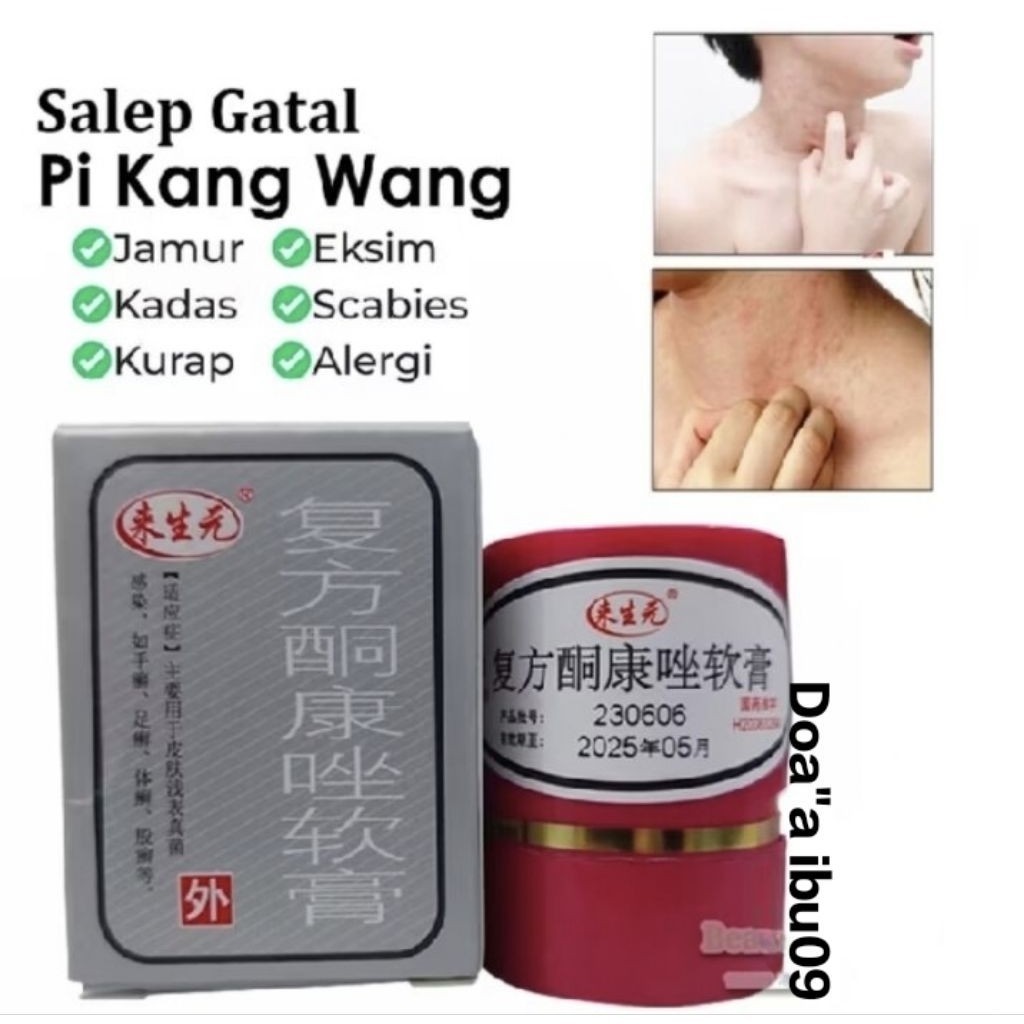 SALEP GATAL KULIT KL HL PI KANG WANG SALEP EKSIM UNTUK GATAL KUDIS ASLI