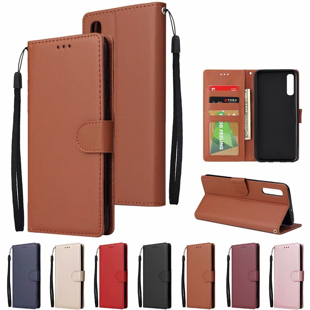 Casing untuk Huawei P40 P30 P20 Pro P9 Lite P10 Plus Mate 30 20 10 Nova 3e 4e Flip Cover Dompet Casi