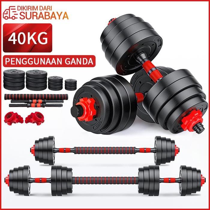 Triumph Dumbell set 40KG Barbel set Dumbel alat olahraga rumahan - dumbel