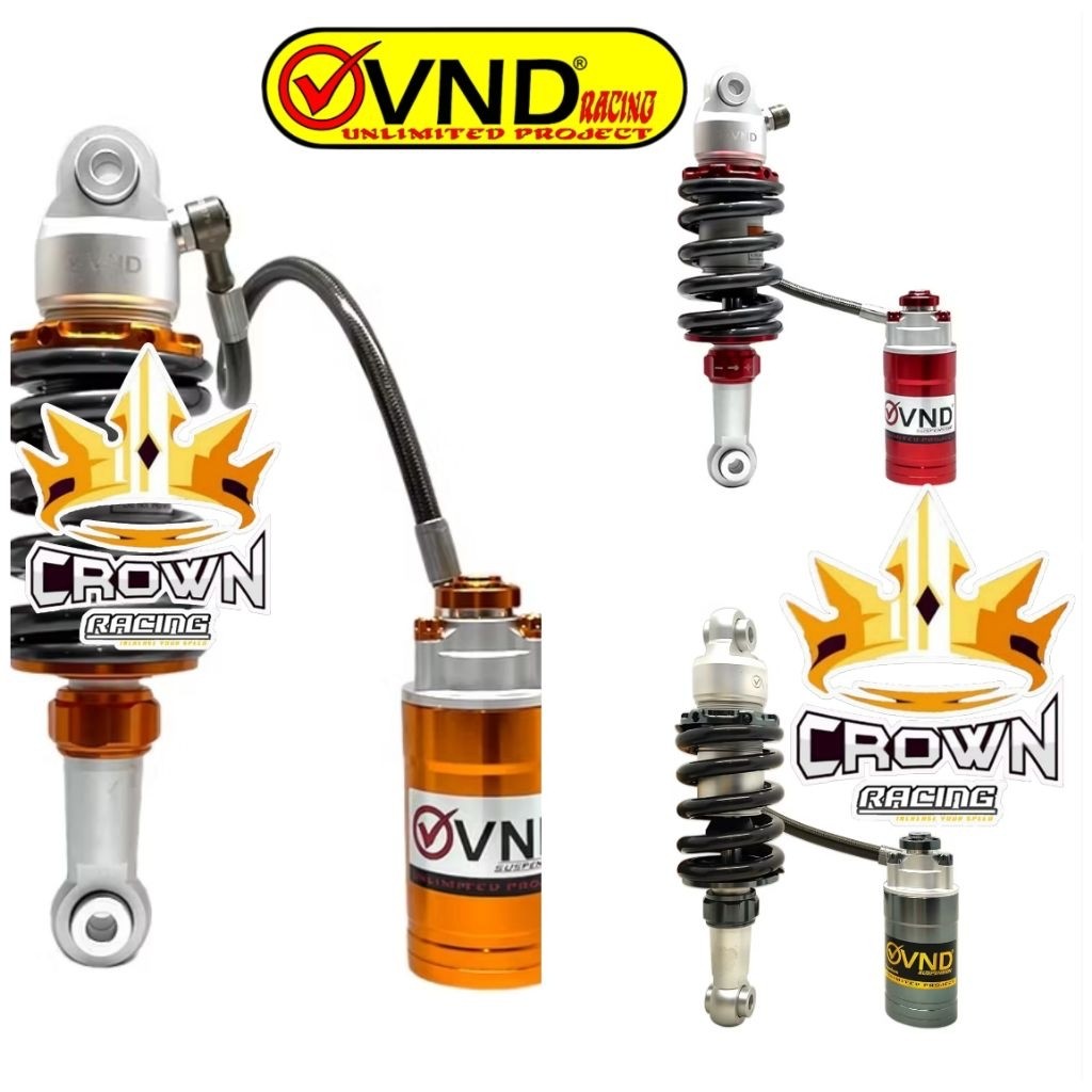 Monoshock Shock Shockbreaker VND AK 111 Pro Click Rebound Tabung Pisah 250mm Satria 2Tak Hiu / Lumba