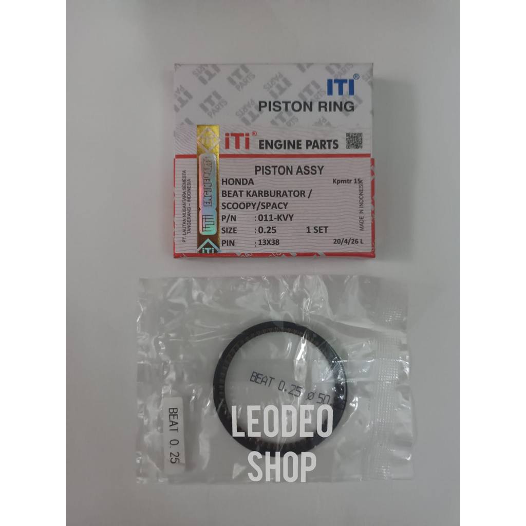 RING PISTON BEAT KARBU SCOOPY SPACY KARBU KVY ITI RING SEHER
