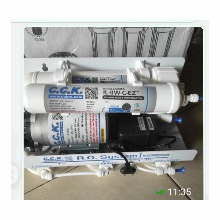 Mesin Reverse Osmosis CCK 100gpd/RO CCK 100gpd Water