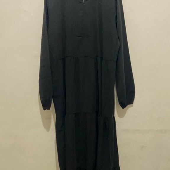 Preloved Gamis Wanita Hitam Jetblack