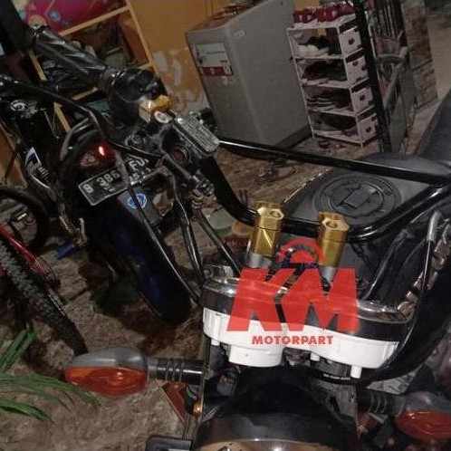 Sidiqstay - Stang Trail Variasi Stir Setang Motor Universal Racing Tinggi 17 Cm Panjang 73 Cm Cocok 