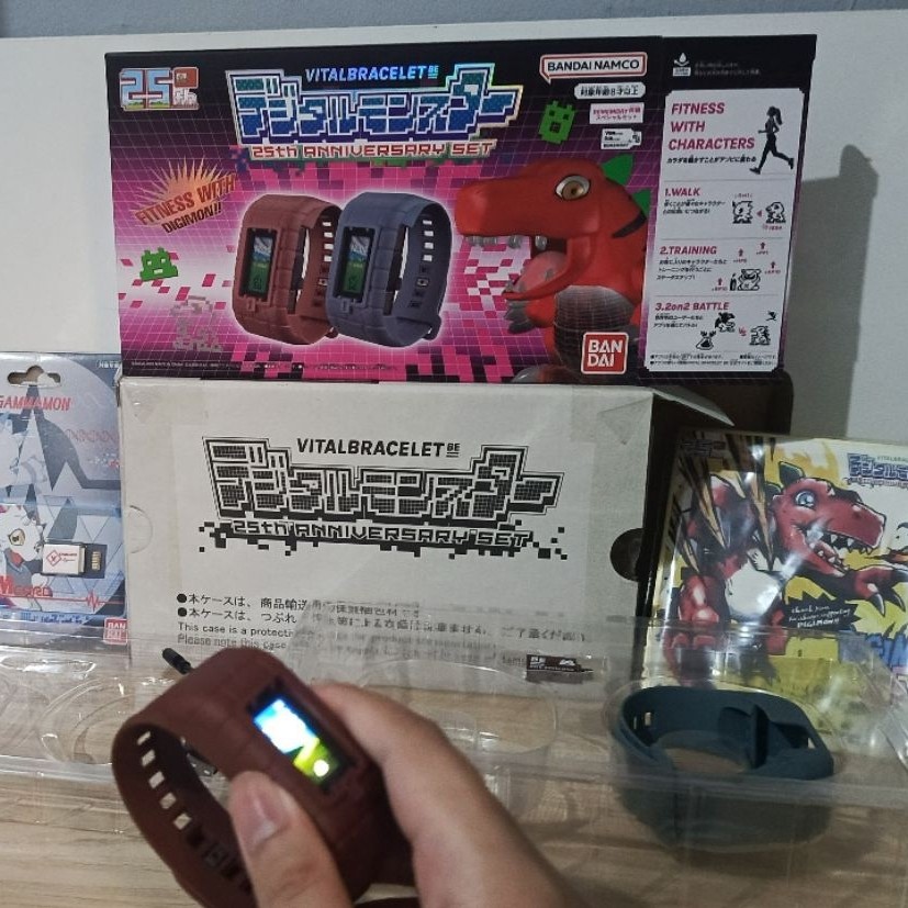 digimon Vital bracelet BE 25th anniversary set + gammamon DIM card V1