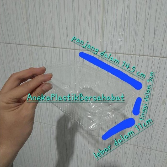 Kotak Mika Bx 6 / Sb 6 M6 ( Tebal ) , Kotak Mika Makanan , Kotak Mika