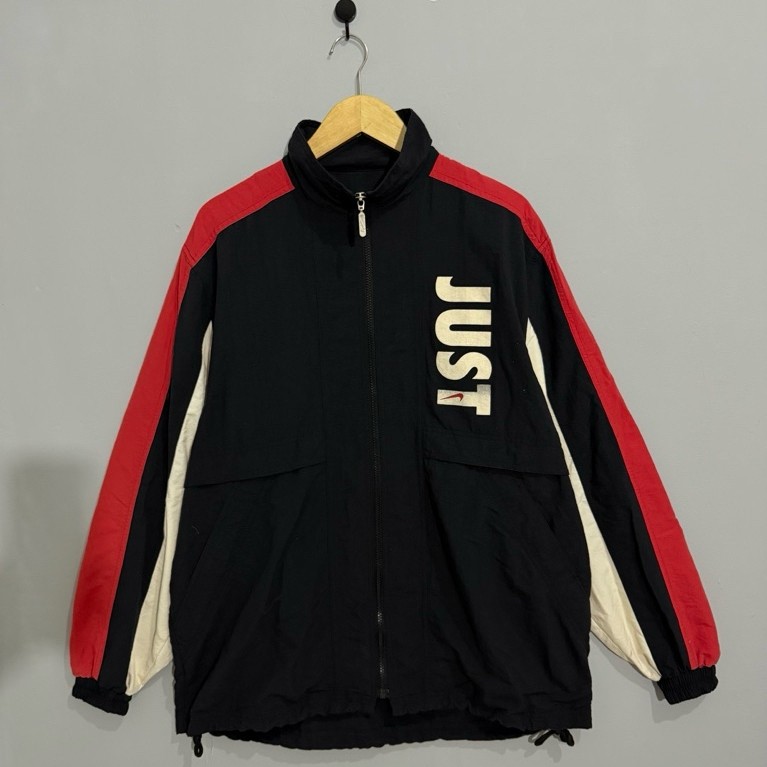 jacket windbreaker nike vintage 90s big logo just do it