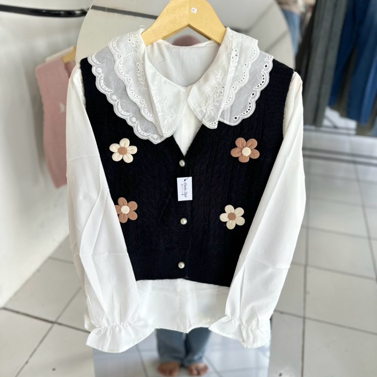 Vest + inner Blouse Import