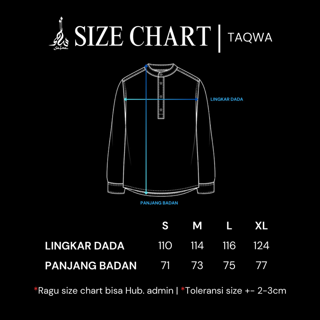 Baju Koko Busana Muslim TK.011 Bordir Pria (Man Version)