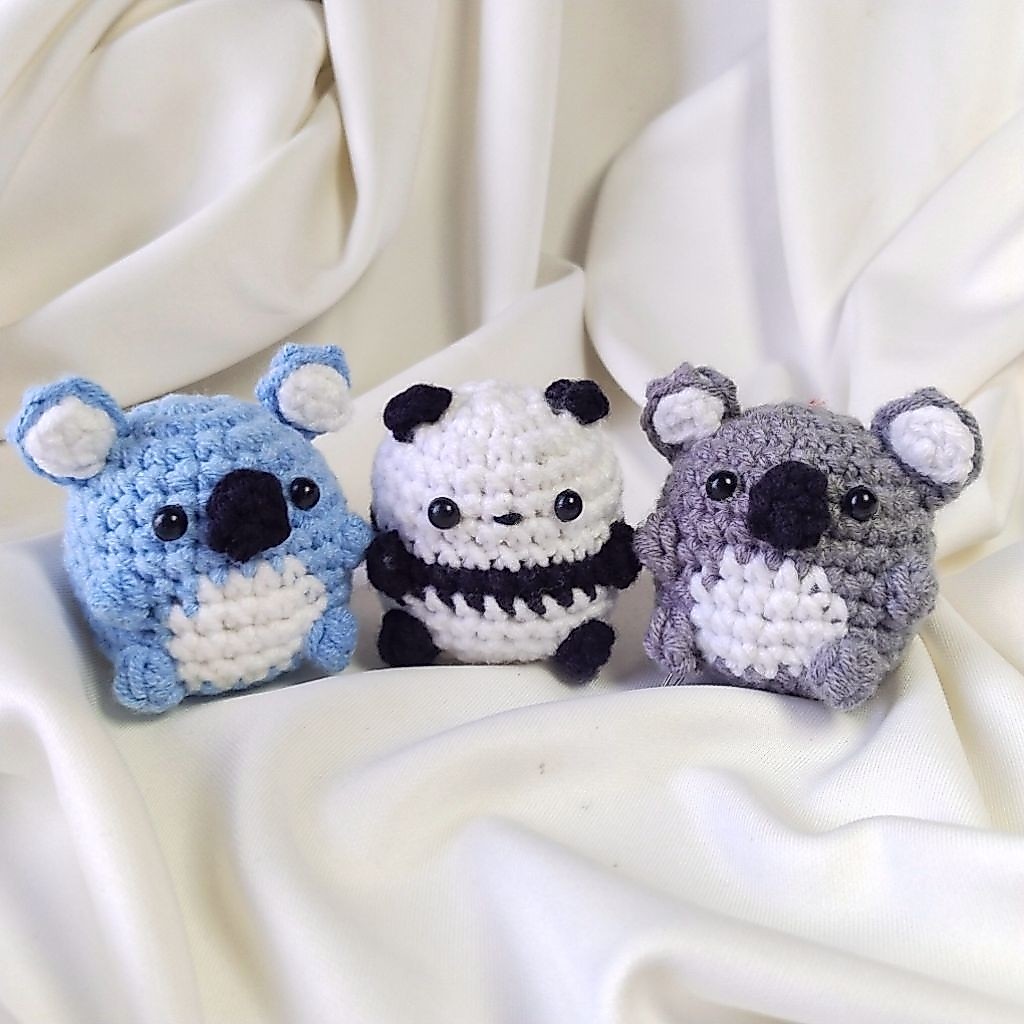 Koala & Panda Crochet • Keychain & Bagcharm