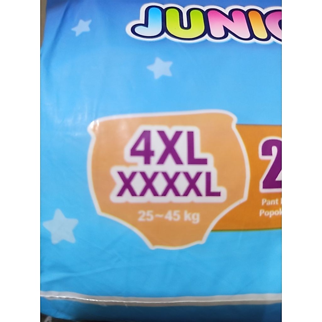 Jual ECERAN Popok Celana Pampers ukuran 4XL XXXXL Merek Sensi, untuk berat badan 25 - 45 kg