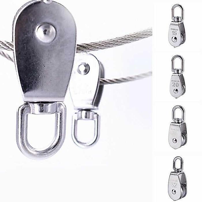 "New" COD Alat Katrol Pulley Kerekan Sumur Burung Manual Mini Serbaguna Multifungsi Bahan Besi